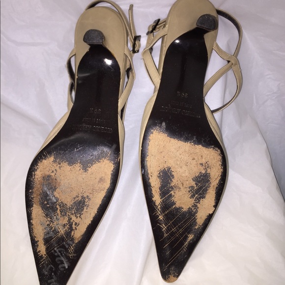 Giorgio Armani Leather Slingback’s - Picture 5 of 9